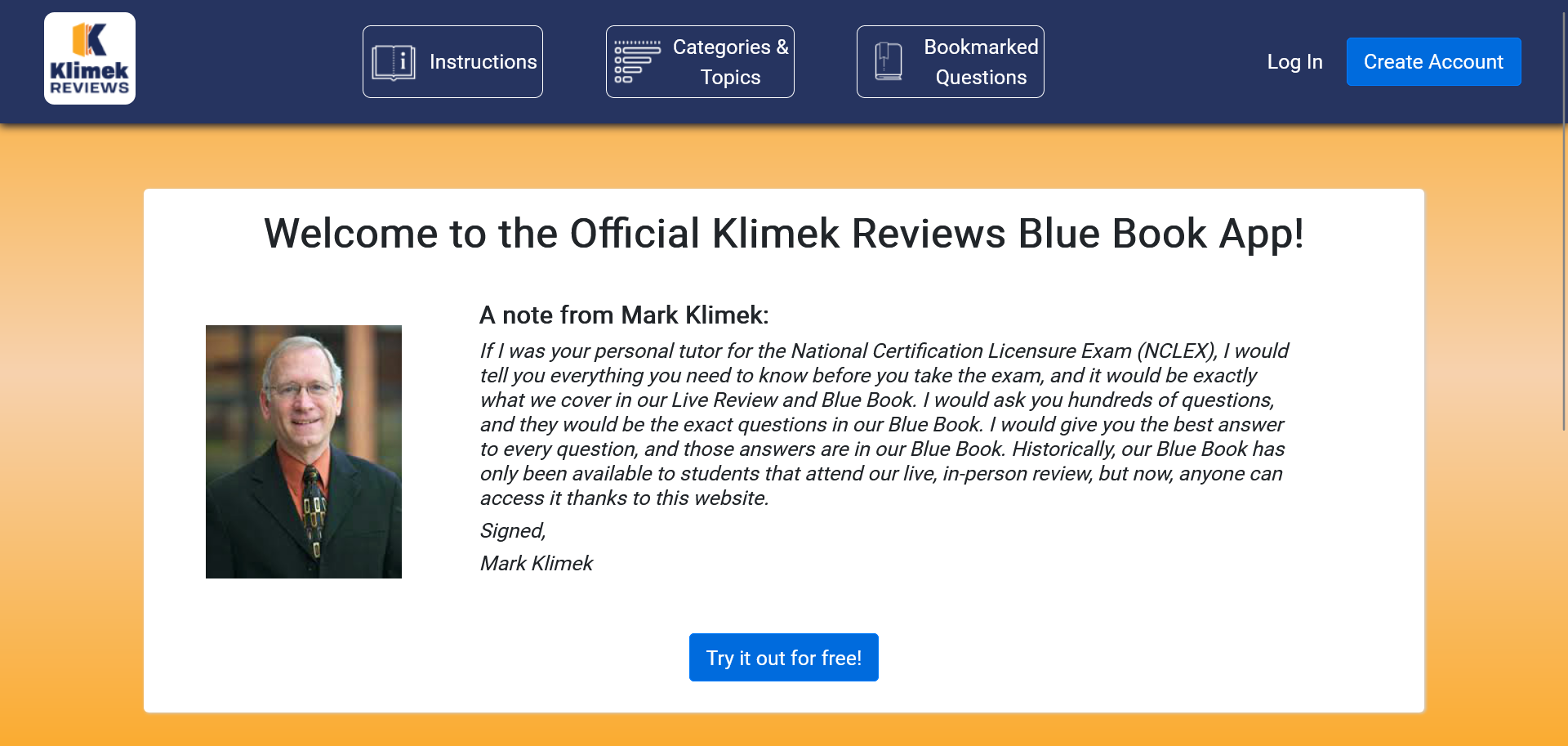 Mark Klimek NCLEX Review Nursepective