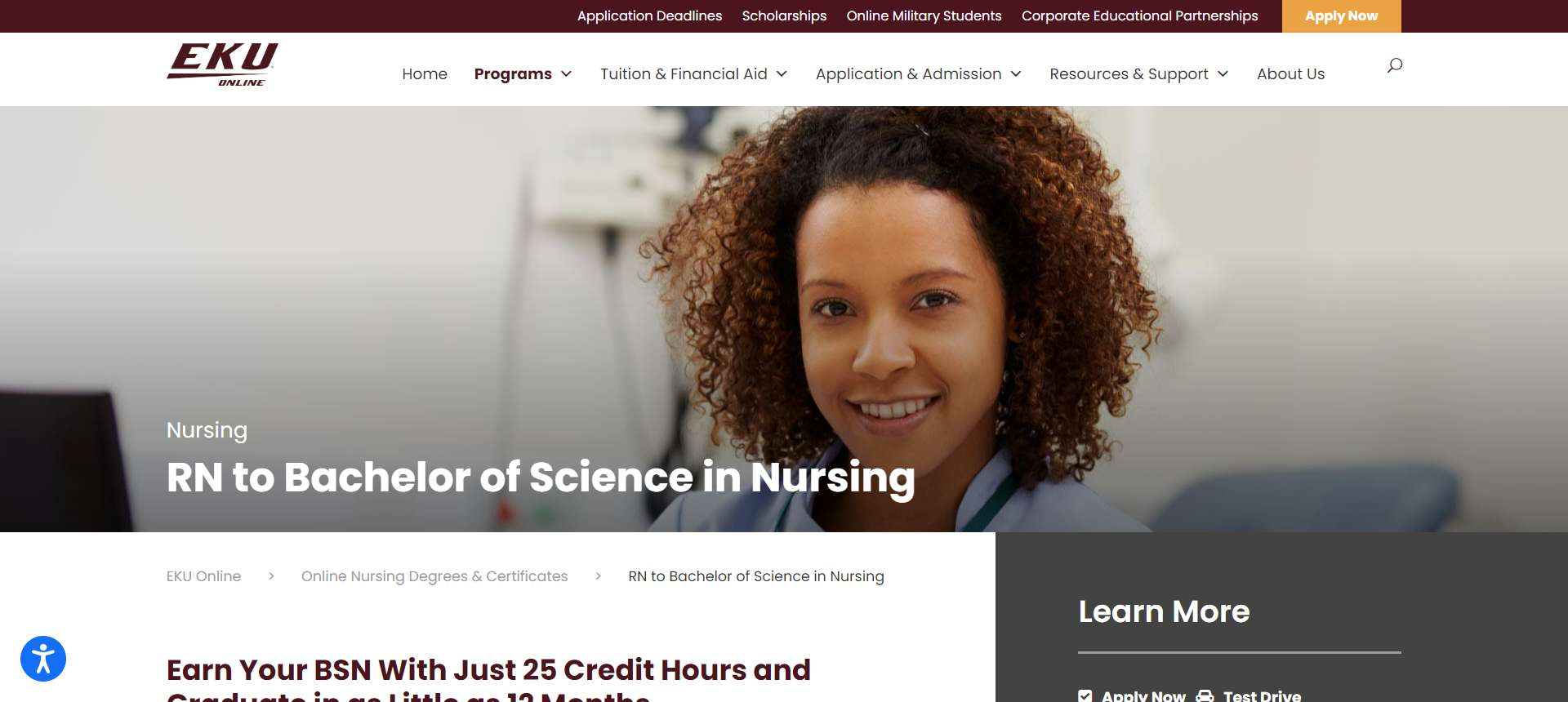 BSN in nursing programs Accelerated BEN Programs online